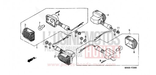 CLIGNOTANT NX650X de 1999